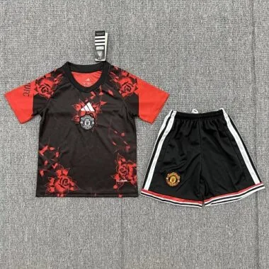 26-27 Man United Home Kids Soccer Jerseys