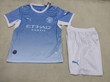 26-27 Manchester City Home Kids Soccer Jerseys