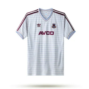 1986 West Ham Away Retro Soccer Jerseys