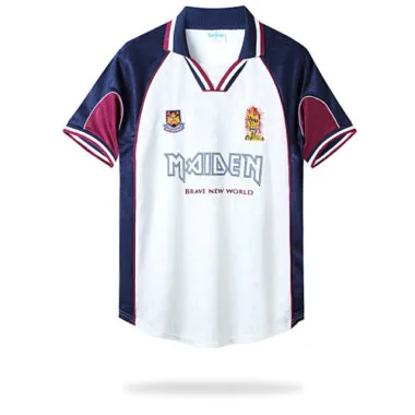 1999/2001 West Ham United Away Retro Soccer Jerseys