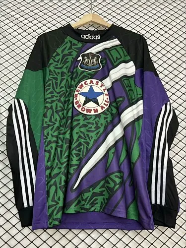Maillots de football rétro à manches longues du gardien de but de Newcastle United, saison 95/96