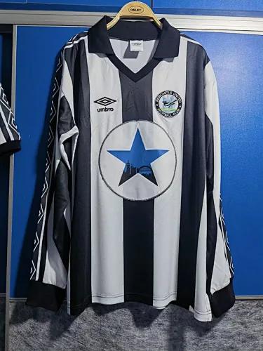 80/82 Newcastle Home Retro Long Sleeve Yupoo Soccer Jerseys