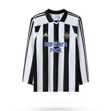 2003/05 Newcastle United Home Retro Long Sleeve Yupoo Soccer Jerseys
