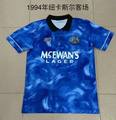 Maillots de football rétro Newcastle à l'extérieur, saison 93/95