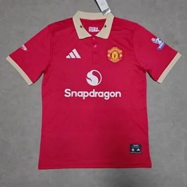 Maillots de football de polo Manchester United n° 25-26