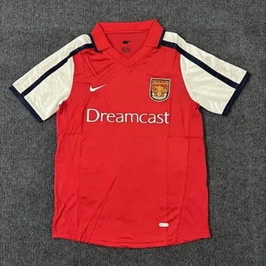 Maillots de football rétro domicile de l'Arsenal 01-02