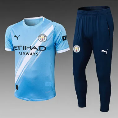 Maillot à manches courtes et pantalon domicile Manchester City 25-26