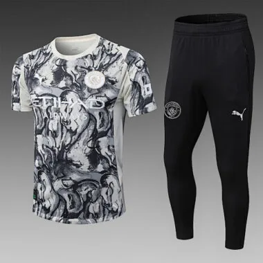 25-26 Ensemble spécial Manchester City : t-shirt à manches courtes + pantalon