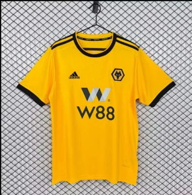 Maillots de football rétro domicile des Wolves 18-19