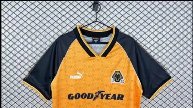 1996-98 Wolves Home Retro Soccer Jerseys Albumbild 2