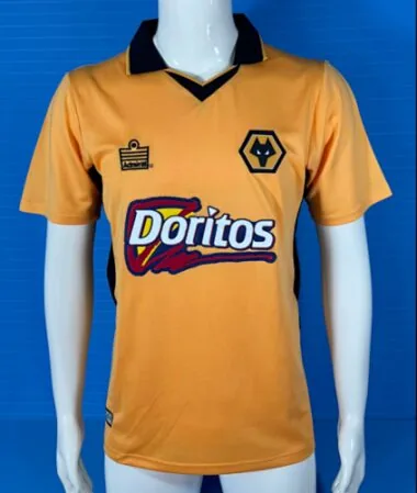 Maillots de football rétro domicile des Wolves 02-04