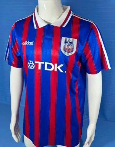 Camisolas de futebol retro do Crystal Palace (jogos em casa) de 96-98