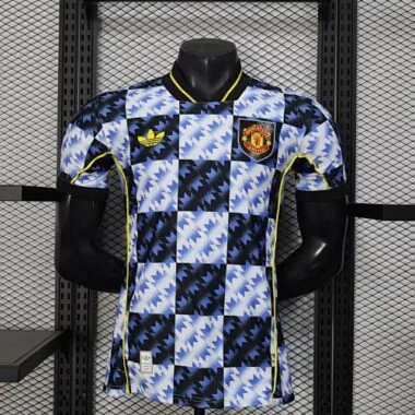 Maillots de football Manchester United 2025/26 (version joueur, extérieur) - Tailles S à 3XL
