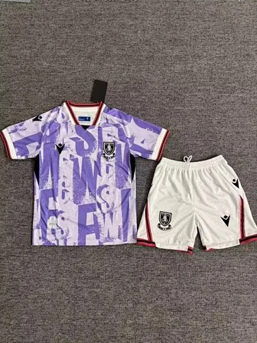 Maillots de foot pour enfants Sheffield United (à l'extérieur) 25-26