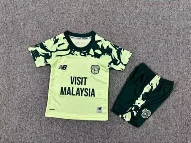 25-26 Cardiff City Away Kids Soccer Jerseys
