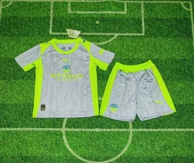 25-26 Manchester City Third Kids Soccer Jerseys