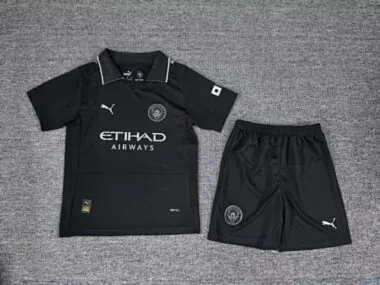 25-26 Manchester City Away Kids Soccer Jerseys
