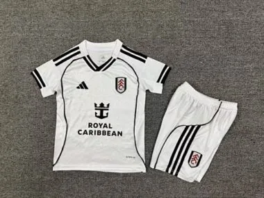 25-26 Fulham Home Kids Soccer Jerseys