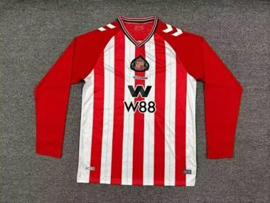 25-26 Sunderland Home Long Sleeve Soccer Jerseys