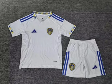 25-26 Leeds United Home Kids Soccer Jerseys