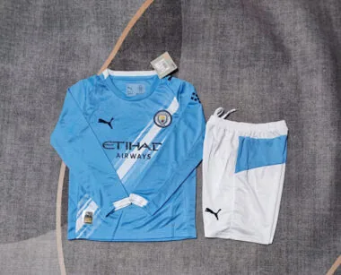 25-26 Manchester City Home Kids Soccer Jerseys