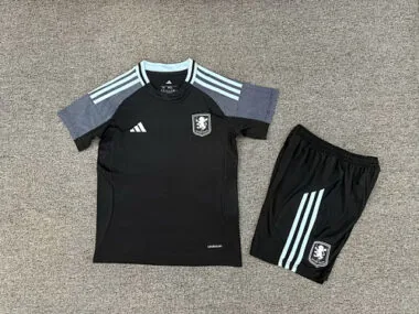 25-26 Aston Villa Away Kids Soccer Jerseys