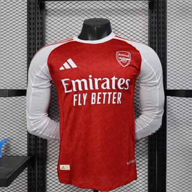 Maillots de football à manches longues Arsenal 25-26 (pour le domicile)