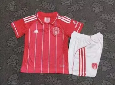 25-26 Nottingham Forest Home Kids Soccer Jerseys