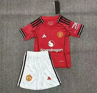 2025 Man United Kids Soccer Jerseys