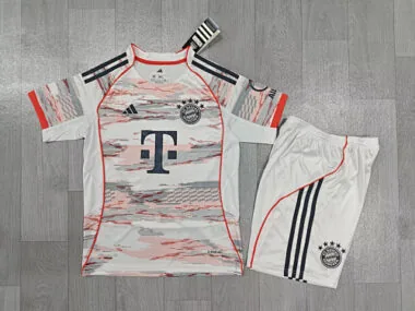 25-26 Bayern Away Kids Soccer Jerseys