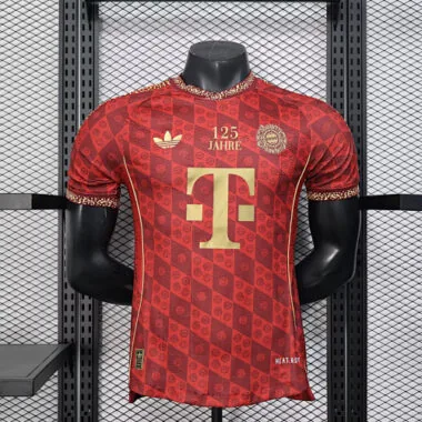 25-26 Bayern 125th Anniversary Player Version Soccer Jerseys