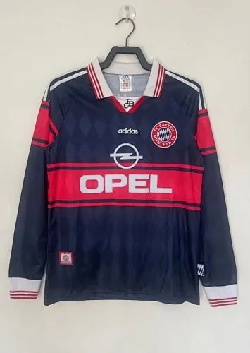 97-98 Bayern München Heim-Retro-Fußballtrikots