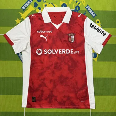 25-26 Braga voetbalshirts voor thuiswedstrijden