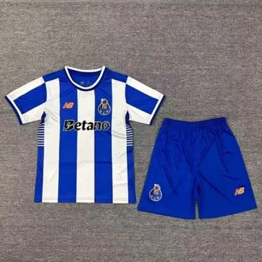 25-26 Porto thuisvoetbalshirts voor kinderen