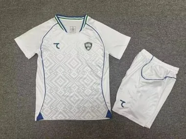 26-27 Uzbekistan Away Kids Soccer Jerseys