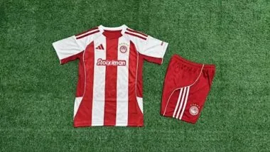 25-26 Olympiacos Home Kids Soccer Jerseys
