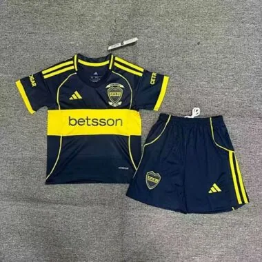 25-26 Boca Juniors Home Kids Soccer Jerseys