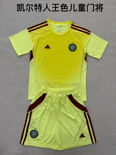 25-26 Celtic Goalkeeper Kids Soccer Jerseys