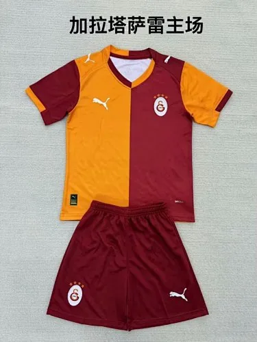 25-26 Galatasaray Home Kids Soccer Jerseys