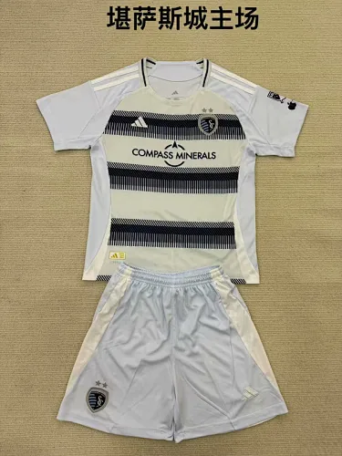 25-26 Kansas City Home Kids Soccer Jerseys