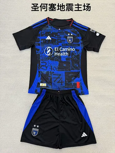 25-26 San Jose Earthquakes Home Kids Soccer Jerseys