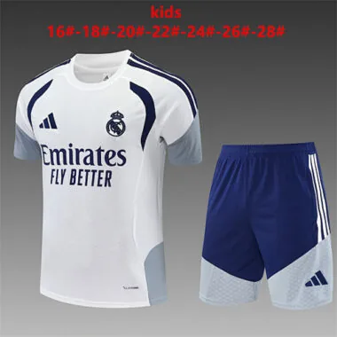 Equipación de fútbol para entrenamiento infantil del Real Madrid 26-27