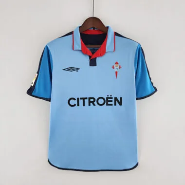 02/04 Camisetas de fútbol retro del Celta para jugar en casa