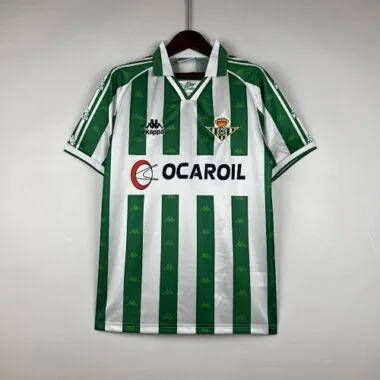 Camisetas de fútbol retro del Real Betis (temporada 95/96) para jugar en casa