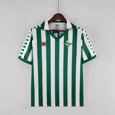 Camisetas de fútbol retro del Real Betis para casa, temporada 82/85