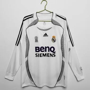 2006/07 Real Madrid Home Retro Long Sleeve Soccer Jerseys