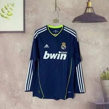 10/11 Real Madrid Away Retro Long Sleeve Soccer Jerseys