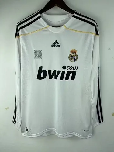 2009/10 Real Madrid Home Retro Long Sleeve Soccer Jerseys