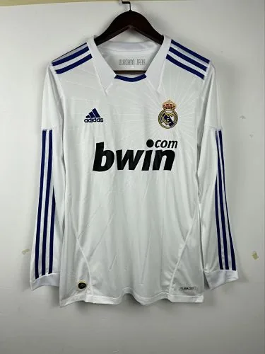 10/11 Real Madrid Home Retro Long Sleeve Soccer Jerseys