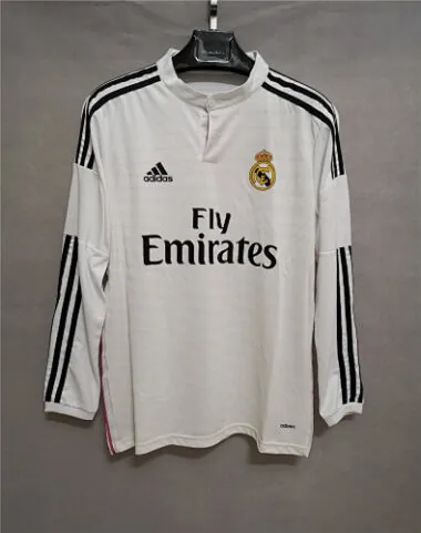 14/15 Real Madrid Home Retro Long Sleeve Soccer Jerseys